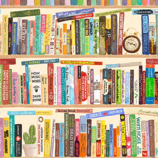 Bookshelf art print by Beau Wylie Illustration