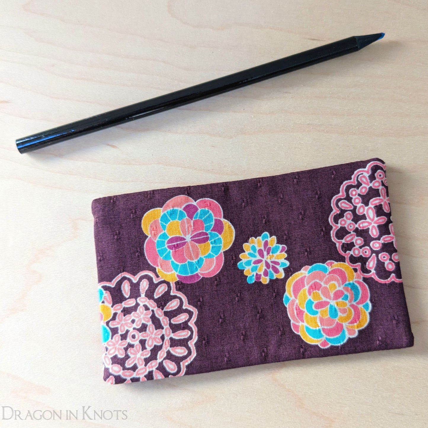 Purple Floral To-Go Tissue Holder - Dragon in Knots