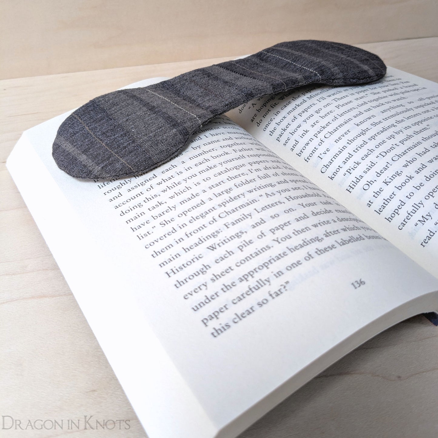 Textured Taupe Book Weight