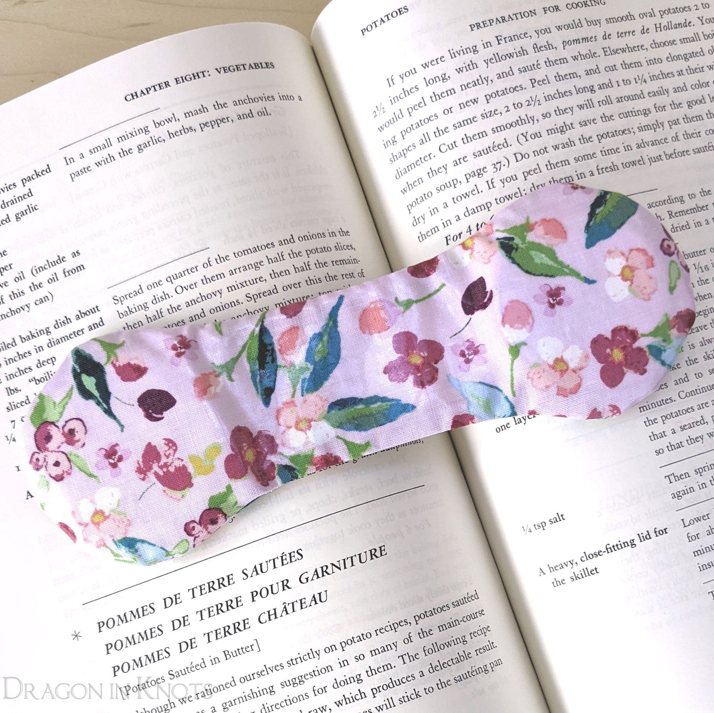 Floral Cookbook Weight Page Holder - Dragon in Knots