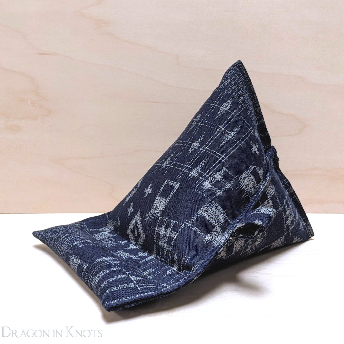 Ikat Indigo Smartphone Stand - Dragon in Knots