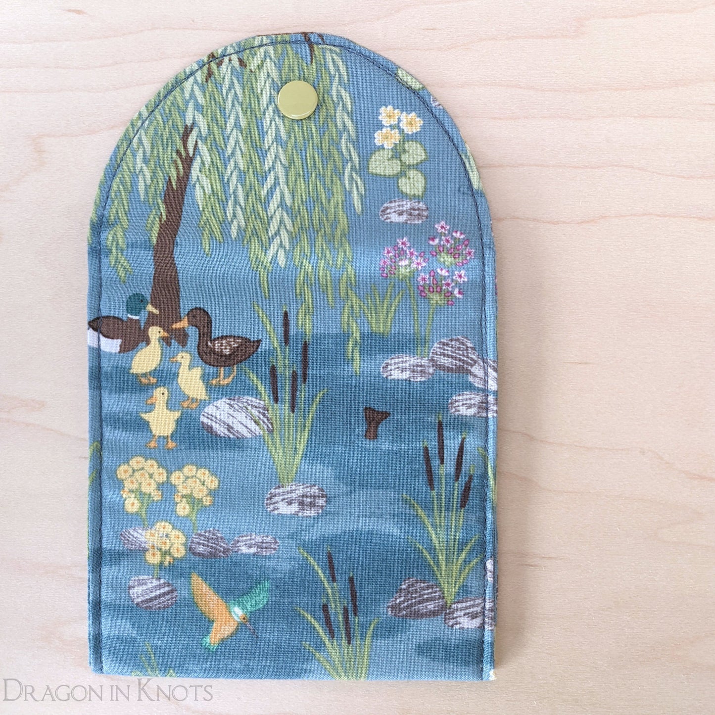 Duck Family Tea Wallet - Dragon in Knots handmade