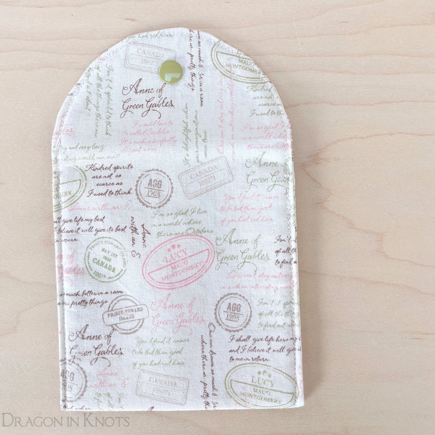 Anne Shirley Accessory Pouch - Dragon in Knots handmade