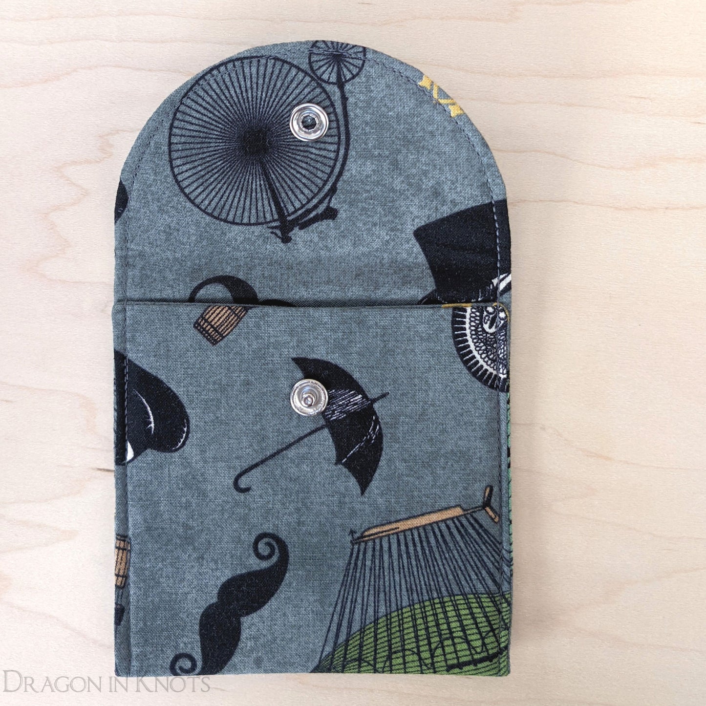 Take Flight Accessory Pouch - 4" - Dragon in Knots handmade