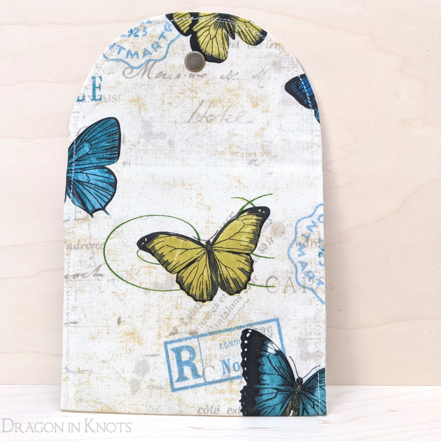 Butterfly 5" Accessory Pouch - Dragon in Knots handmade