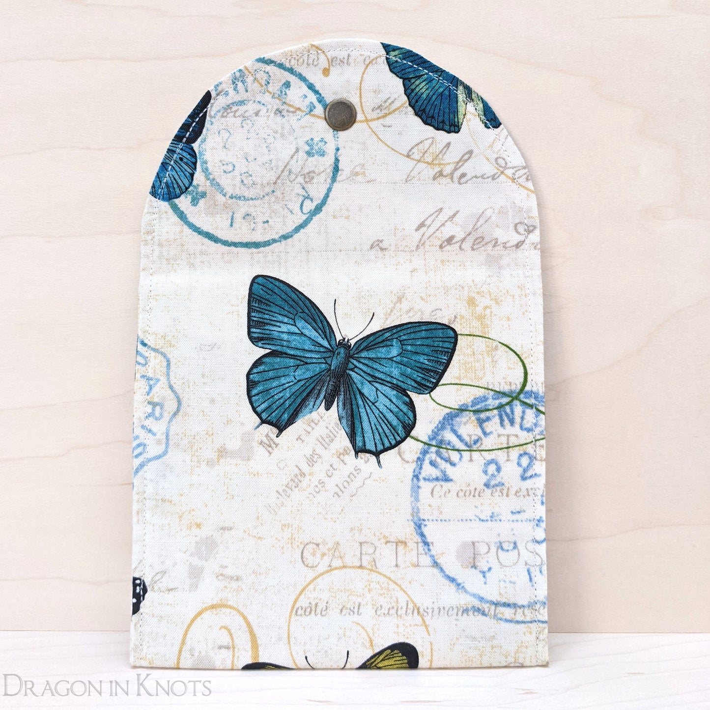 Butterfly 5" Accessory Pouch - Dragon in Knots handmade