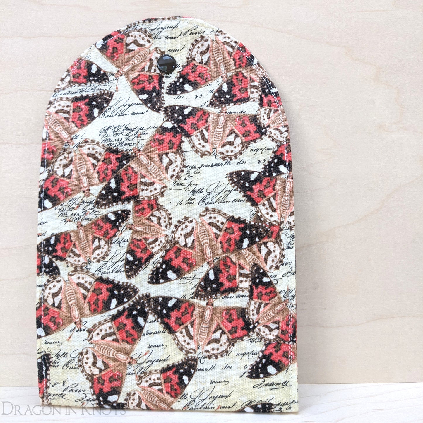 Moth 5" Accessory Pouch - Dragon in Knots handmade