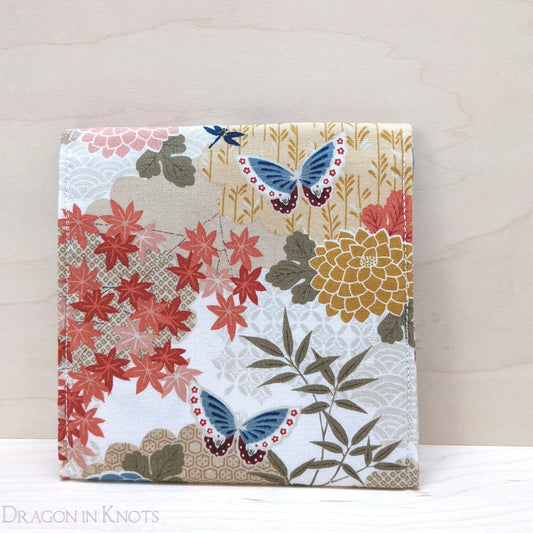 Butterfly Garden Accessory Pouch - Dragon in Knots handmade