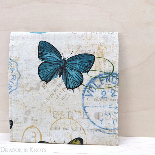 Butterfly 5" Accessory Pouch - Dragon in Knots handmade