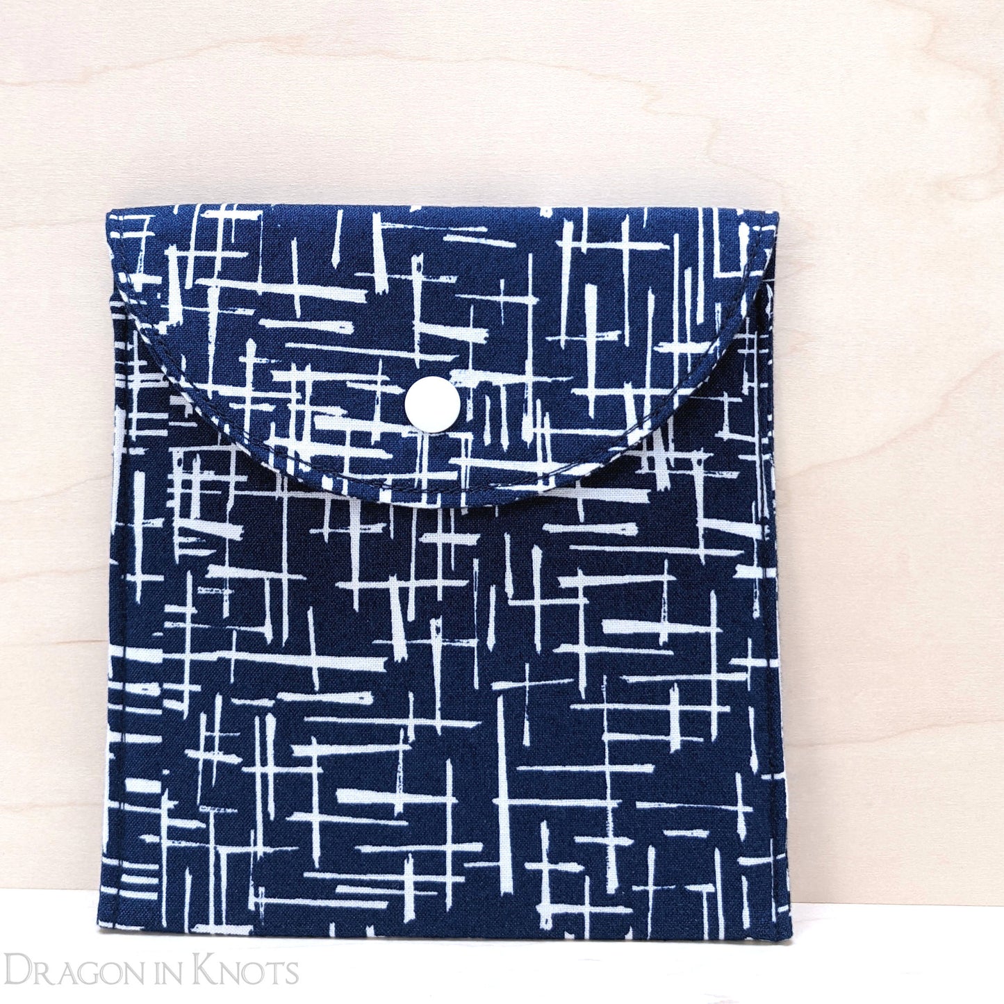Au Courant Passport Holder - Dragon in Knots handmade