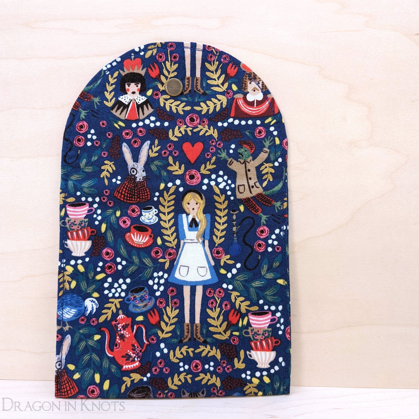 Shocked Alice 5" Accessory Pouch - Dragon in Knots handmade
