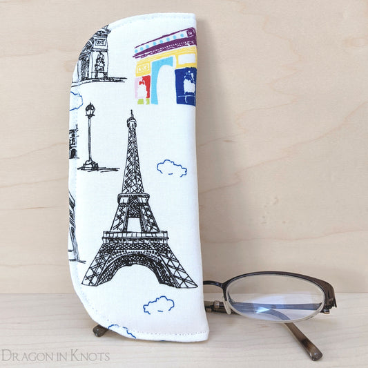 Eiffel Tower Soft Eyeglass Case - S - Dragon in Knots