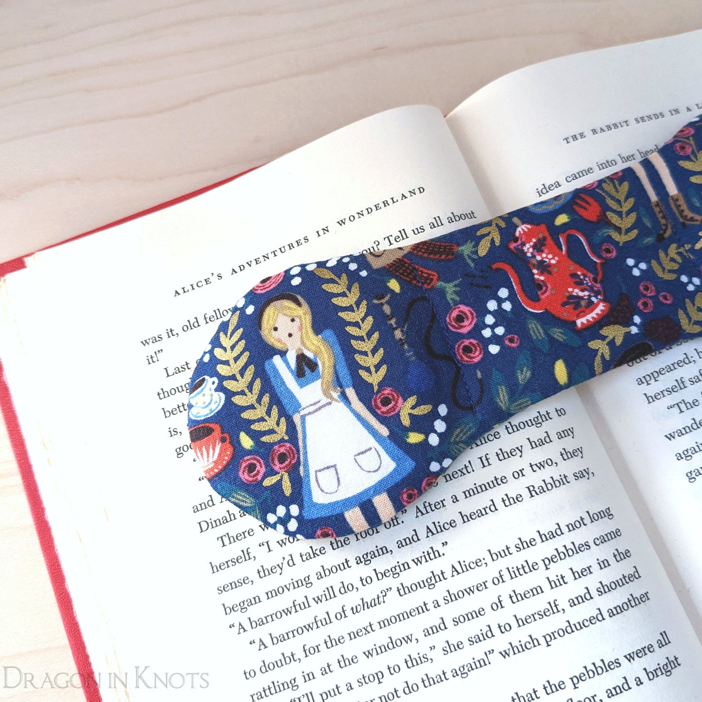 Wonderland Book Weight Page Holder - Dragon in Knots