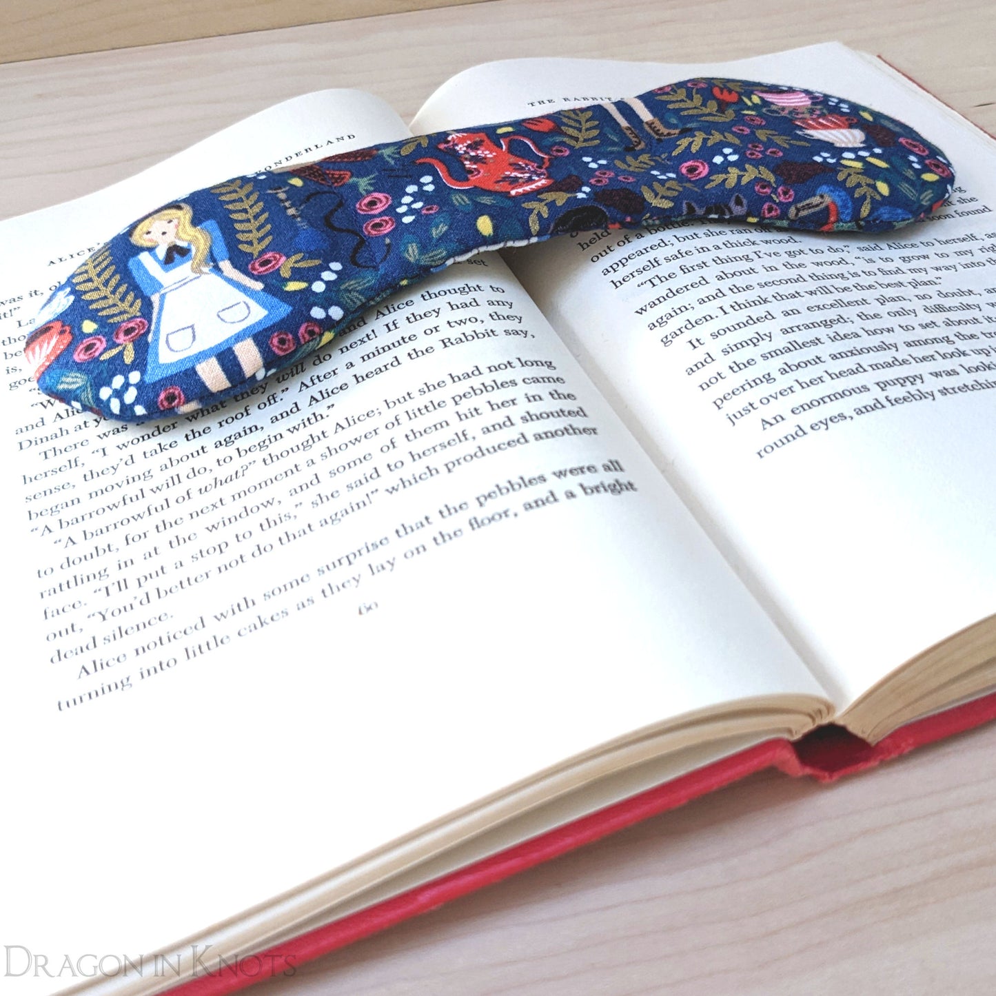 Wonderland Book Weight Page Holder - Dragon in Knots