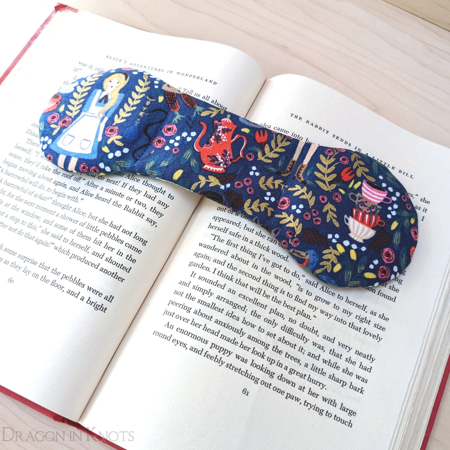 Wonderland Book Weight Page Holder - Dragon in Knots