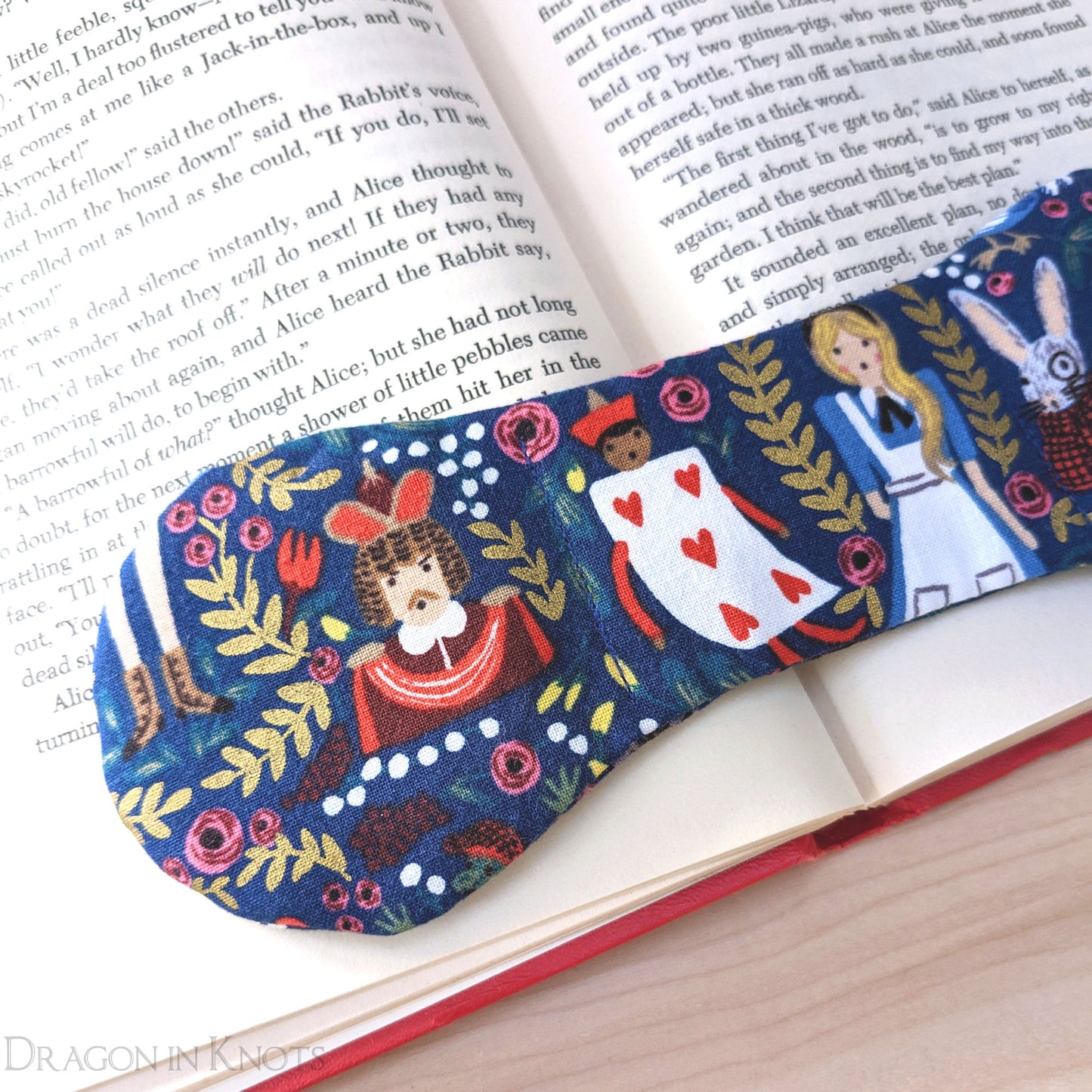 Wonderland Book Weight Page Holder - Dragon in Knots