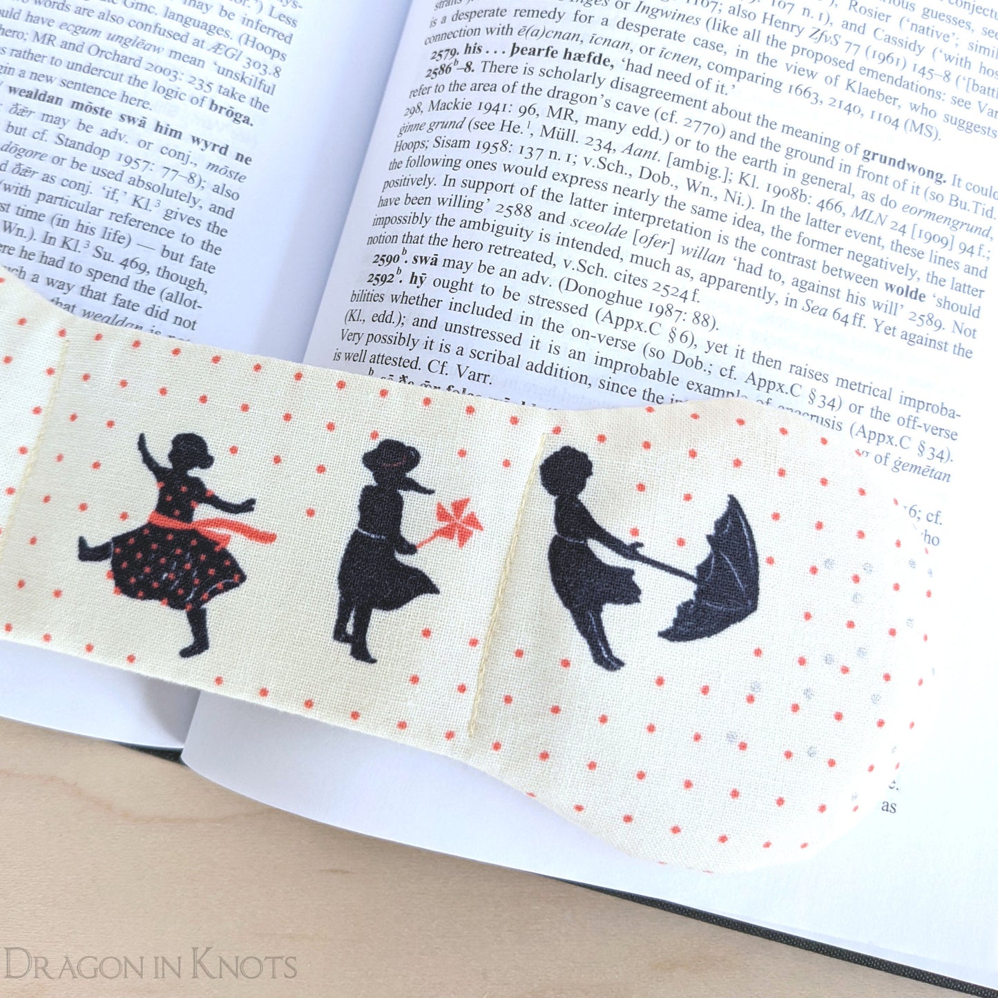 Windy Day Book Weight - Dragon in Knots