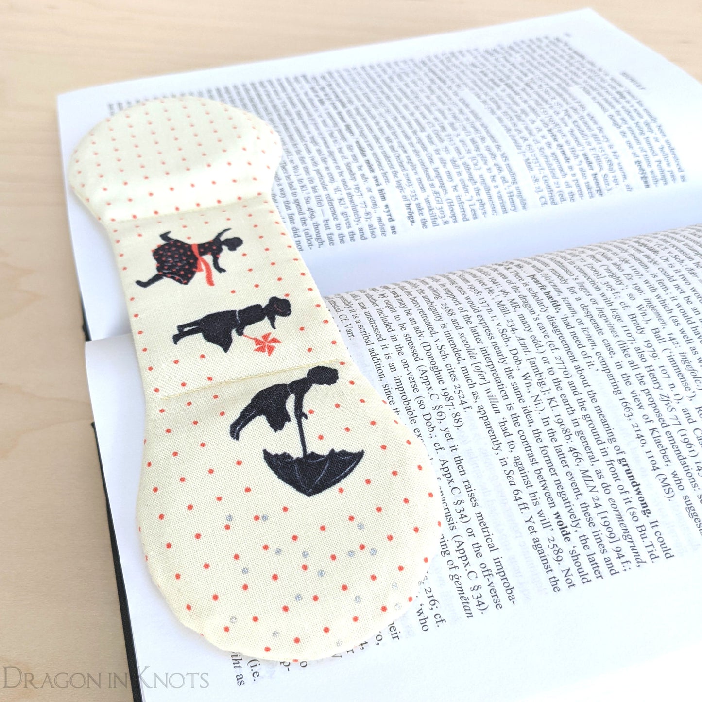 Windy Day Book Weight - Dragon in Knots