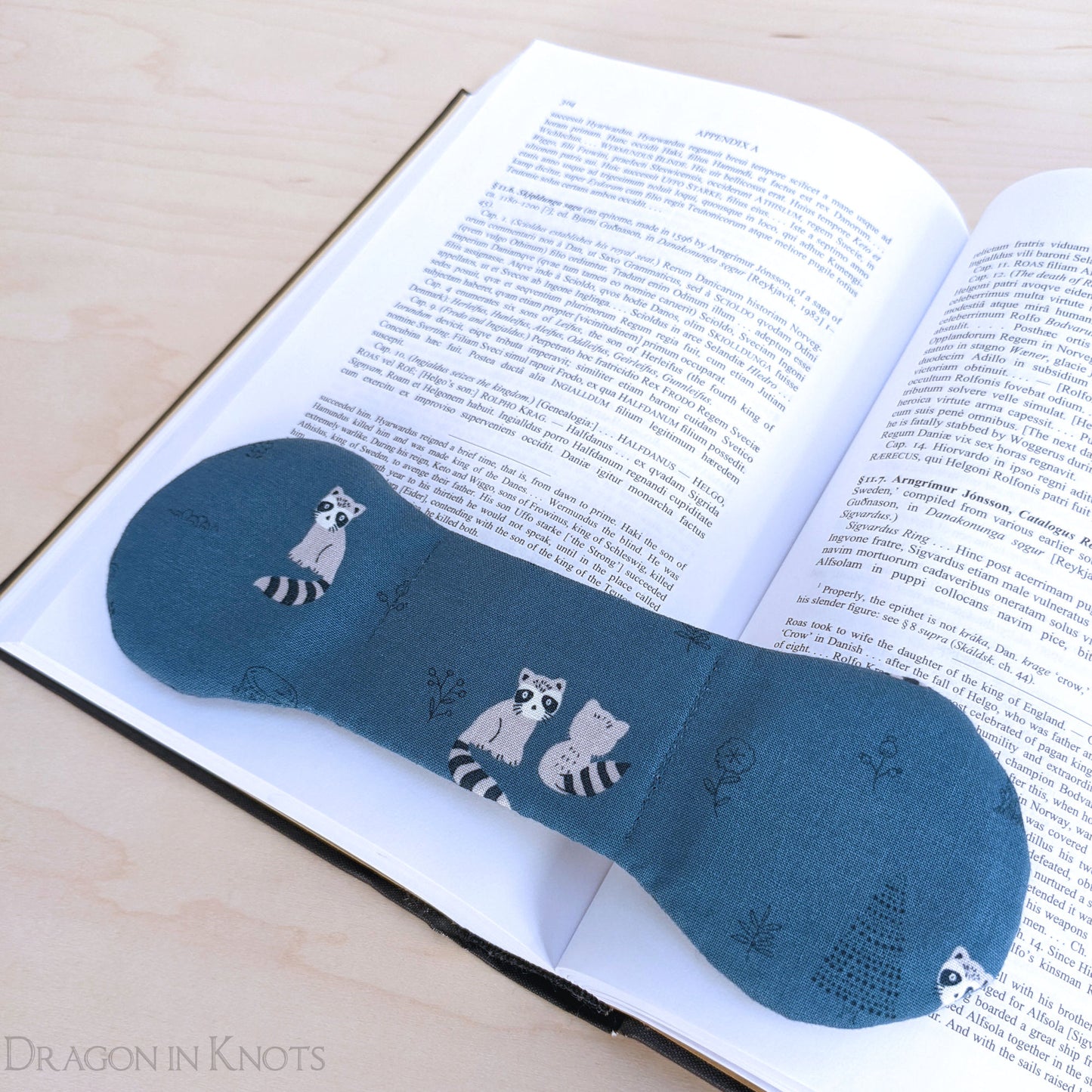 Raccoon Book Weight - Dragon in Knots