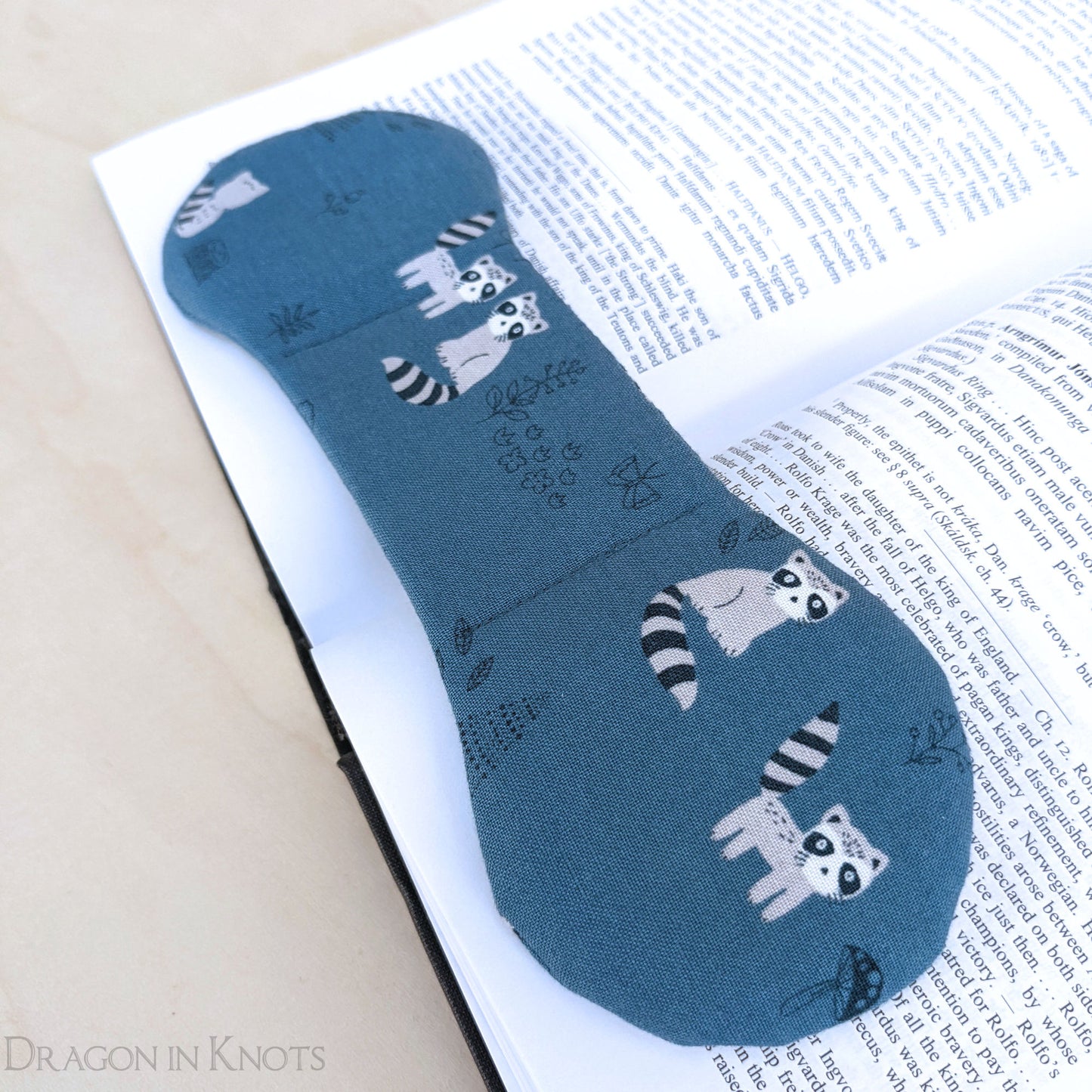 Raccoon Book Weight - Dragon in Knots