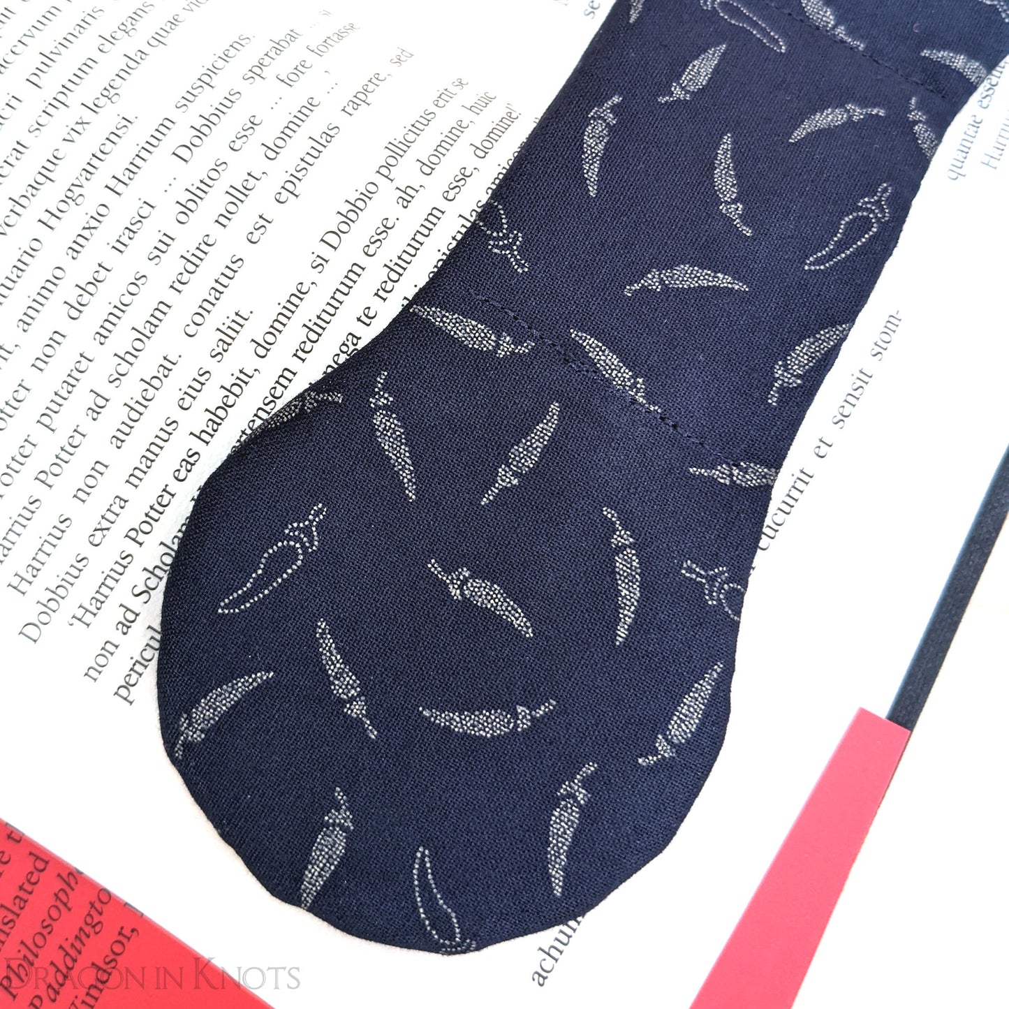 Chile Pepper Book Weight - Dragon in Knots