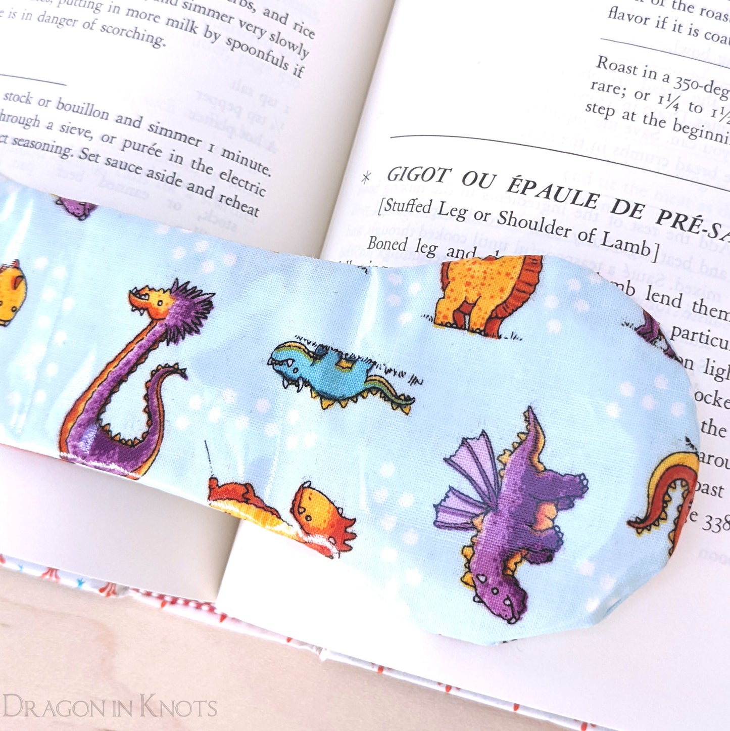 Dragon Cookbook Weight Page Holder - Dragon in Knots