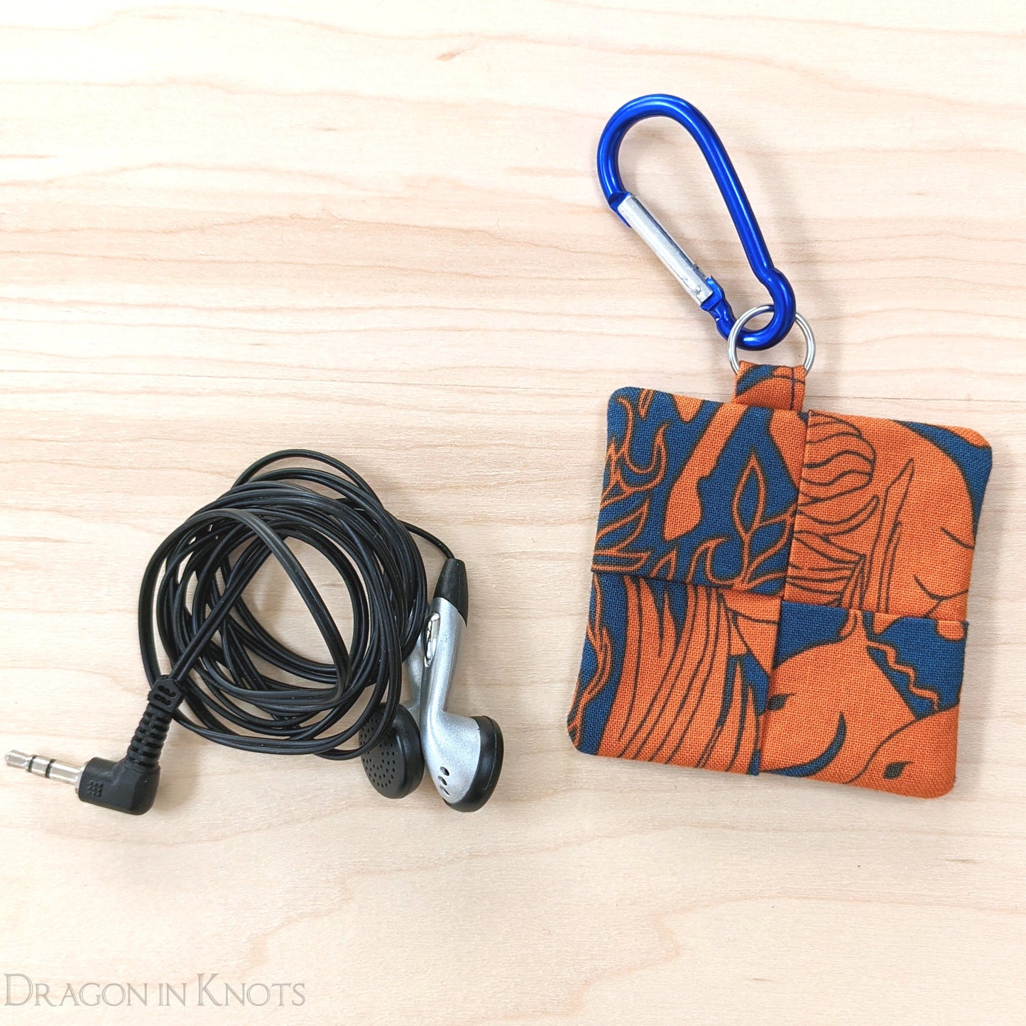 Pegasus Guitar Pick or Earbud Holder - Dragon in Knots