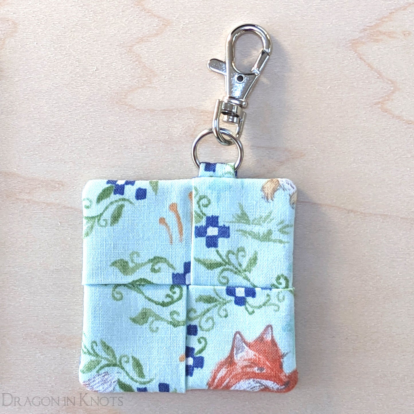 Fox Earbud Pouch - Dragon in Knots