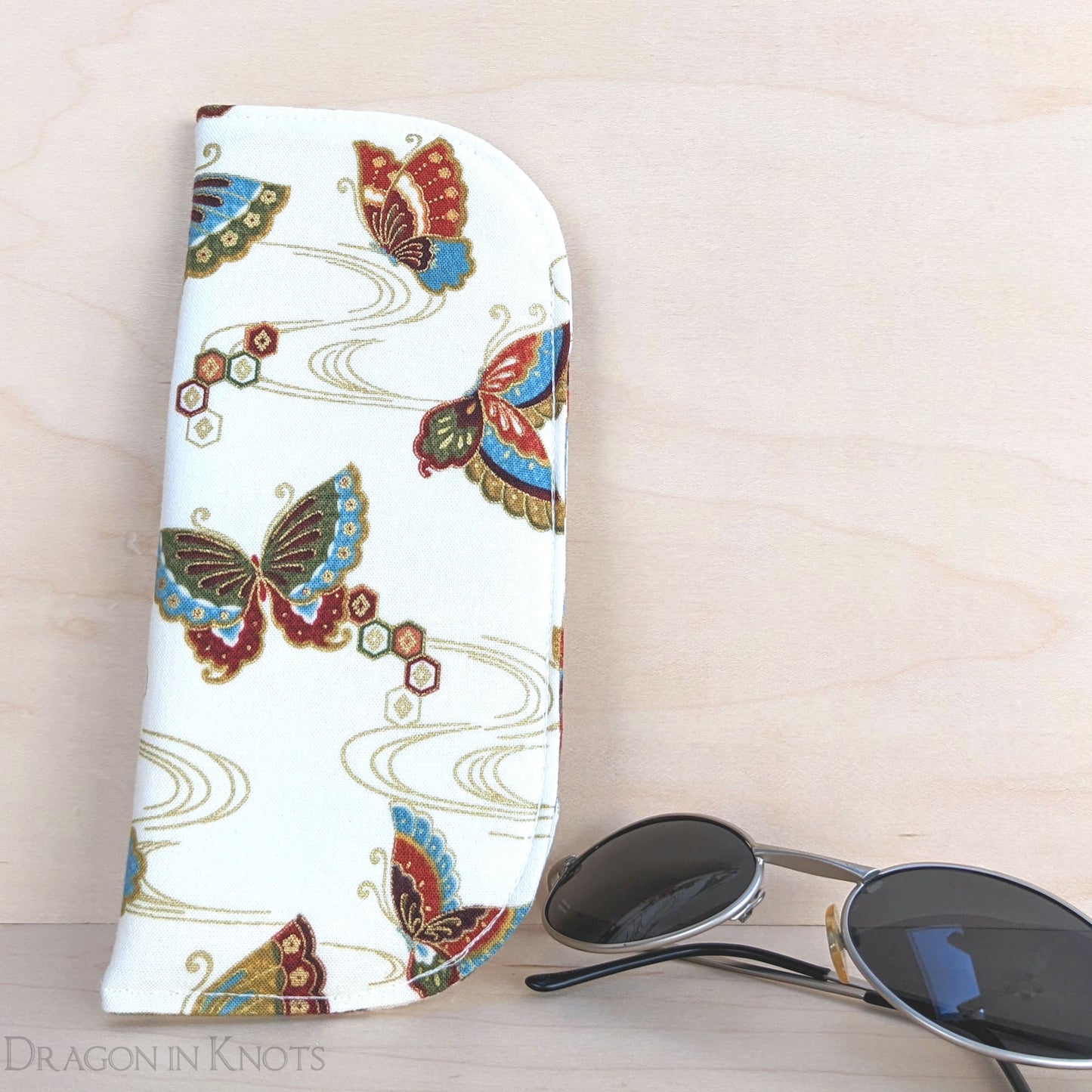 Gilded Butterfly Eyeglass Sleeve - S M L - Dragon in Knots