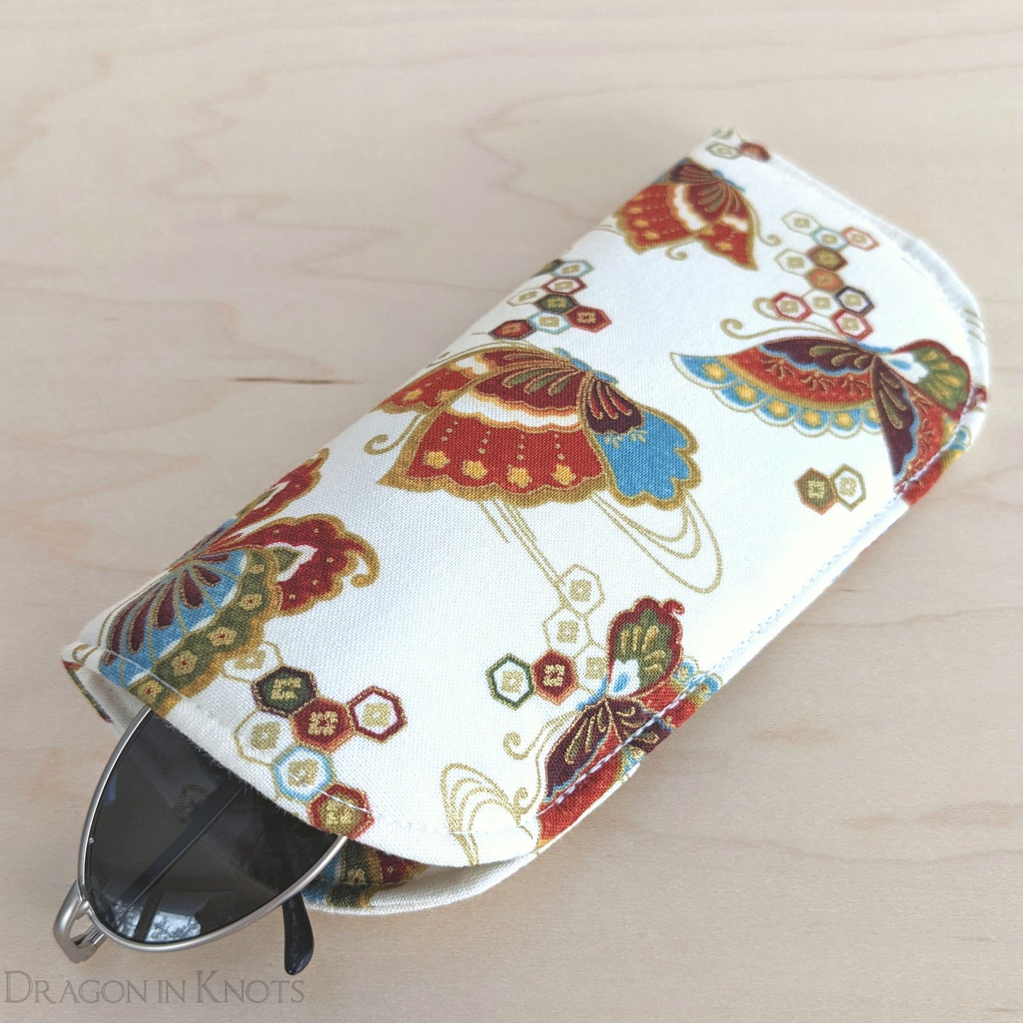 Gilded Butterfly Eyeglass Sleeve - S M L - Dragon in Knots