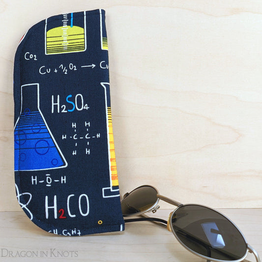 Chemistry Soft Eyeglass Case - S M - Dragon in Knots