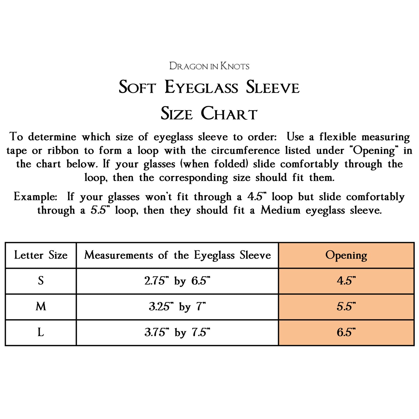 Waves Case for Reading Glasses - S - Dragon in Knots