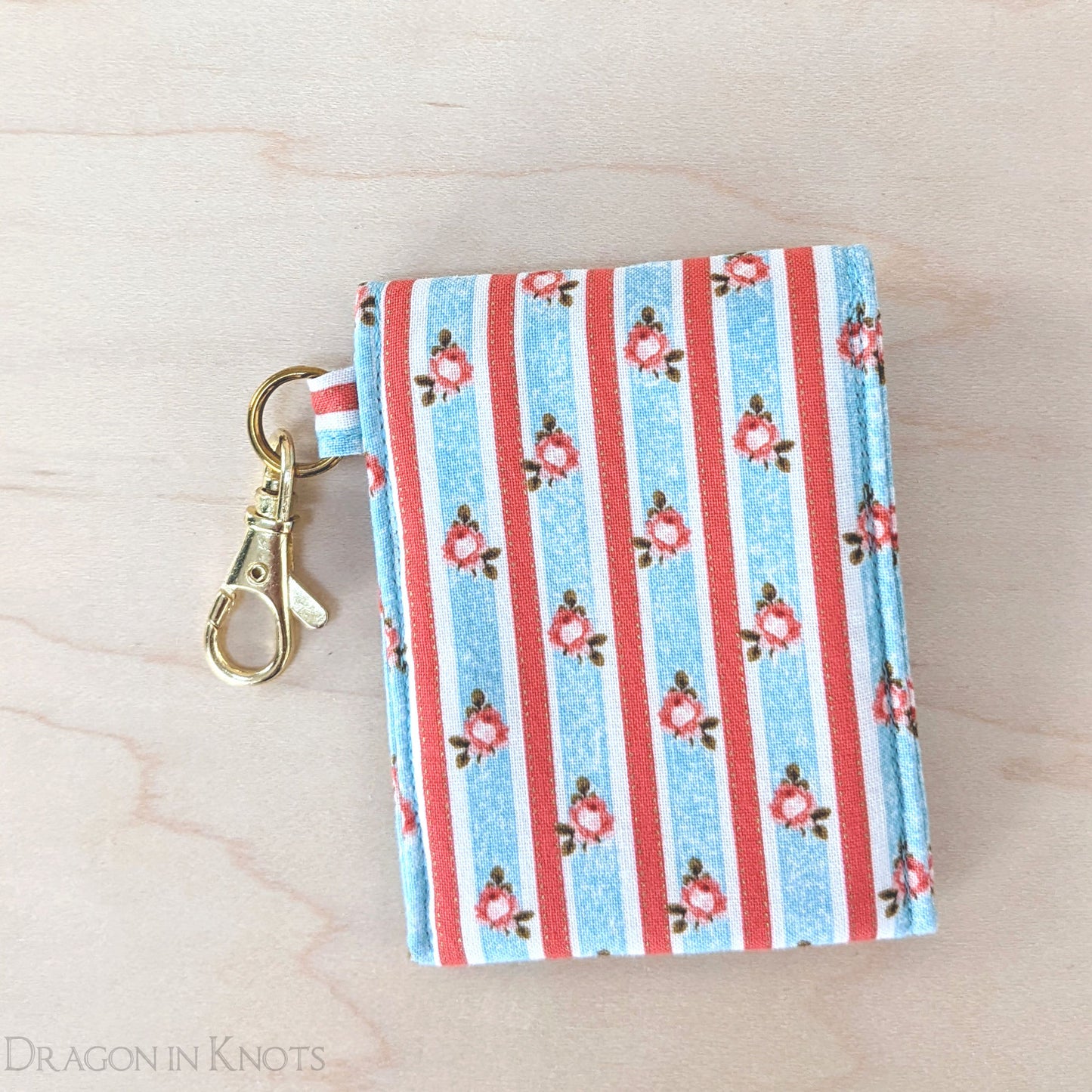 Stripes and Roses - Lip Balm Holder - Dragon in Knots