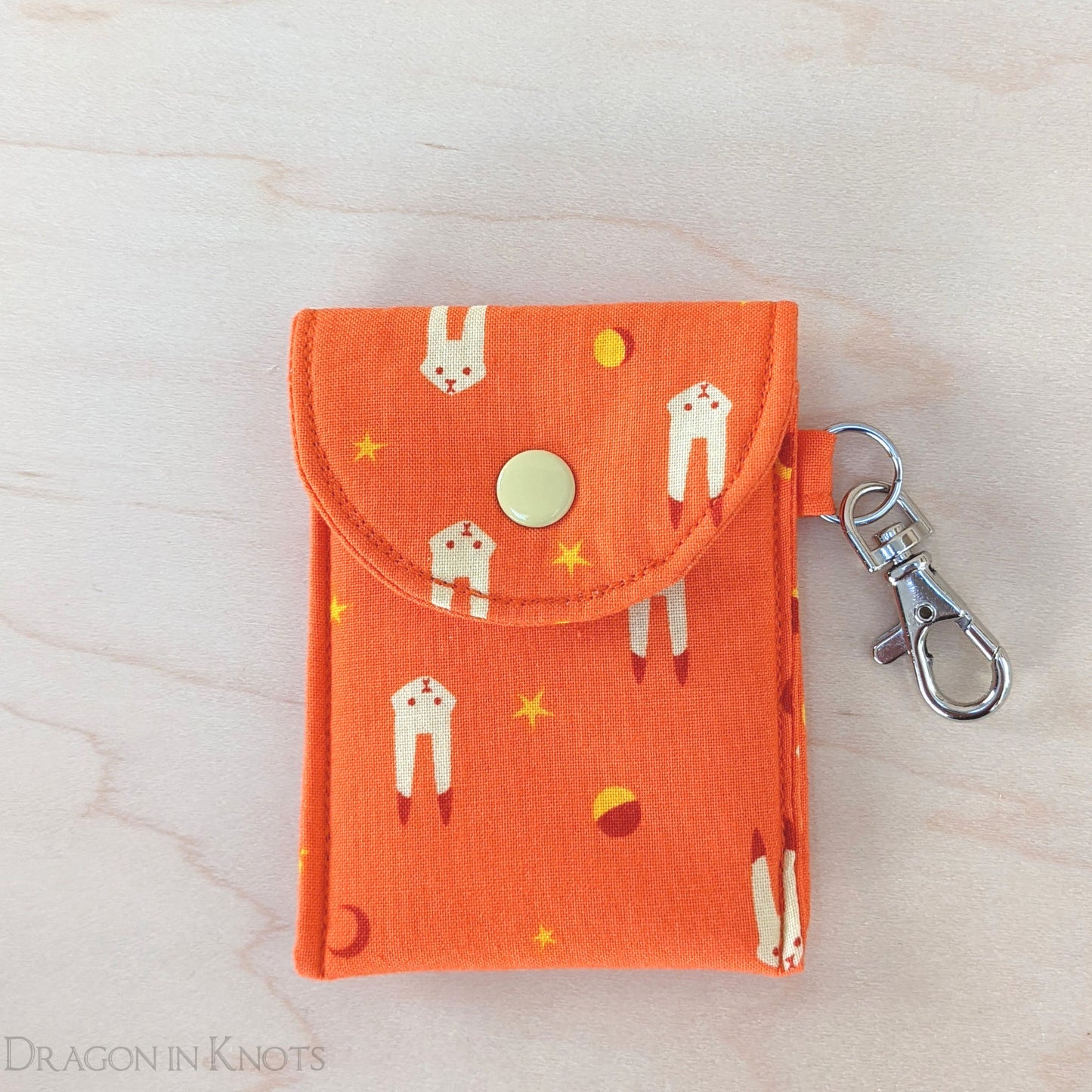 Celestial Bunny Mini Essentials Pouch for Lip Balm and ID Card - Dragon in Knots