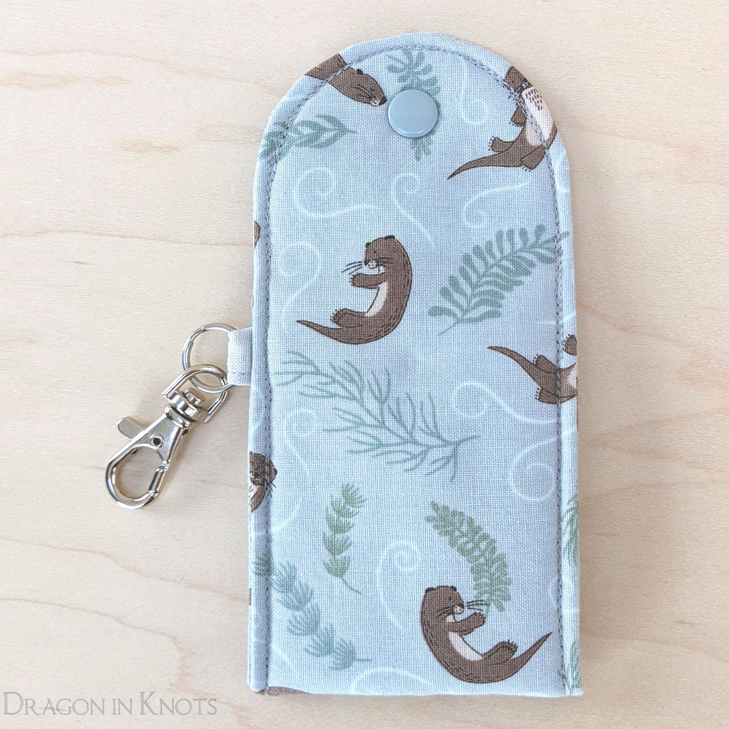 Otter Mini Essentials Pouch with Keychain - Dragon in Knots