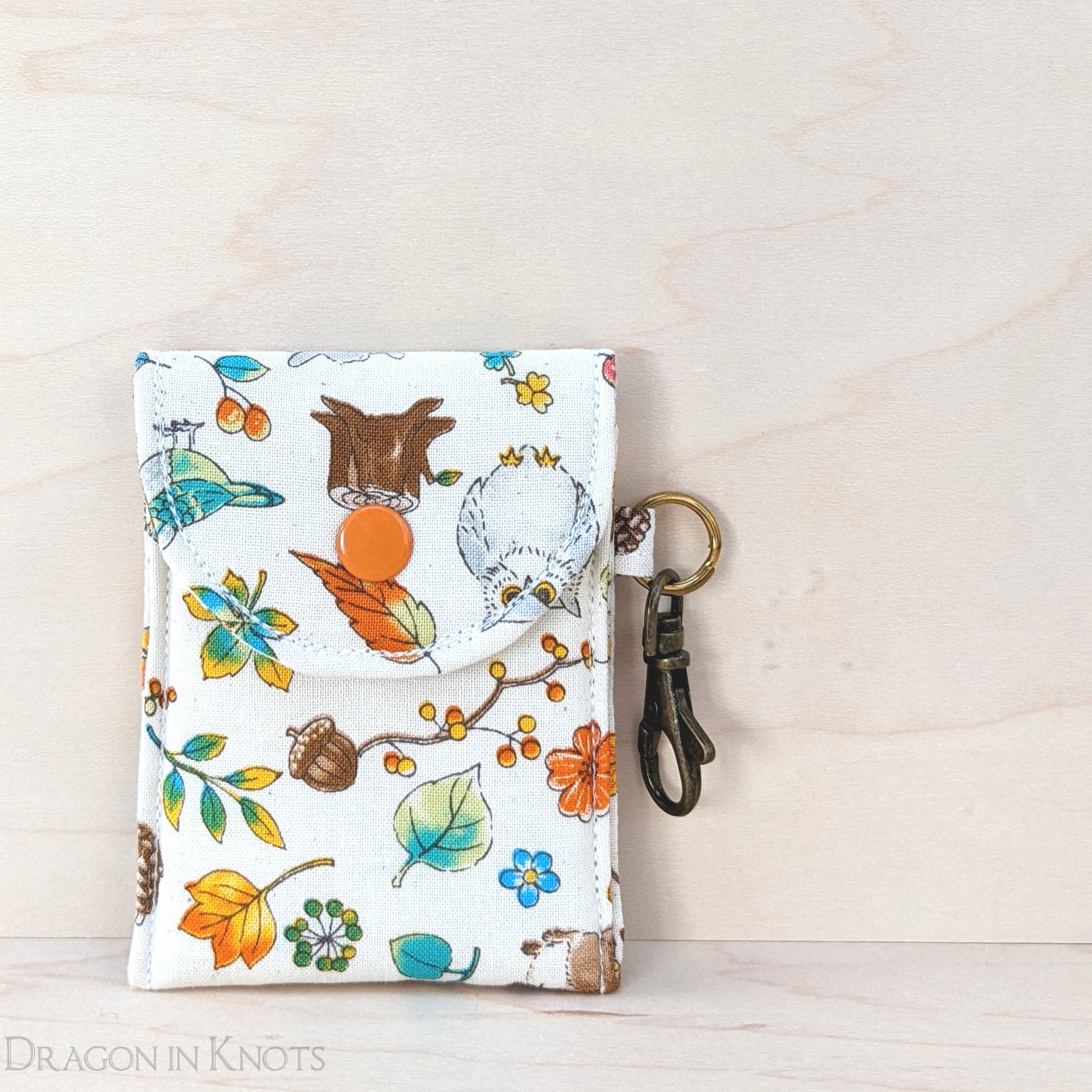 Woodland Critters Mini Essentials Pouch - Dragon in Knots