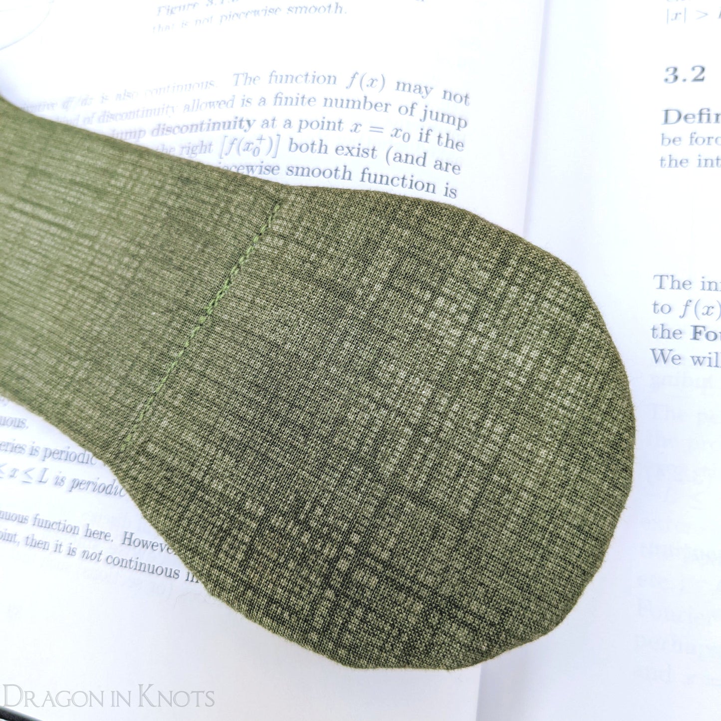 Green Book Weight Page Holder - Dragon in Knots