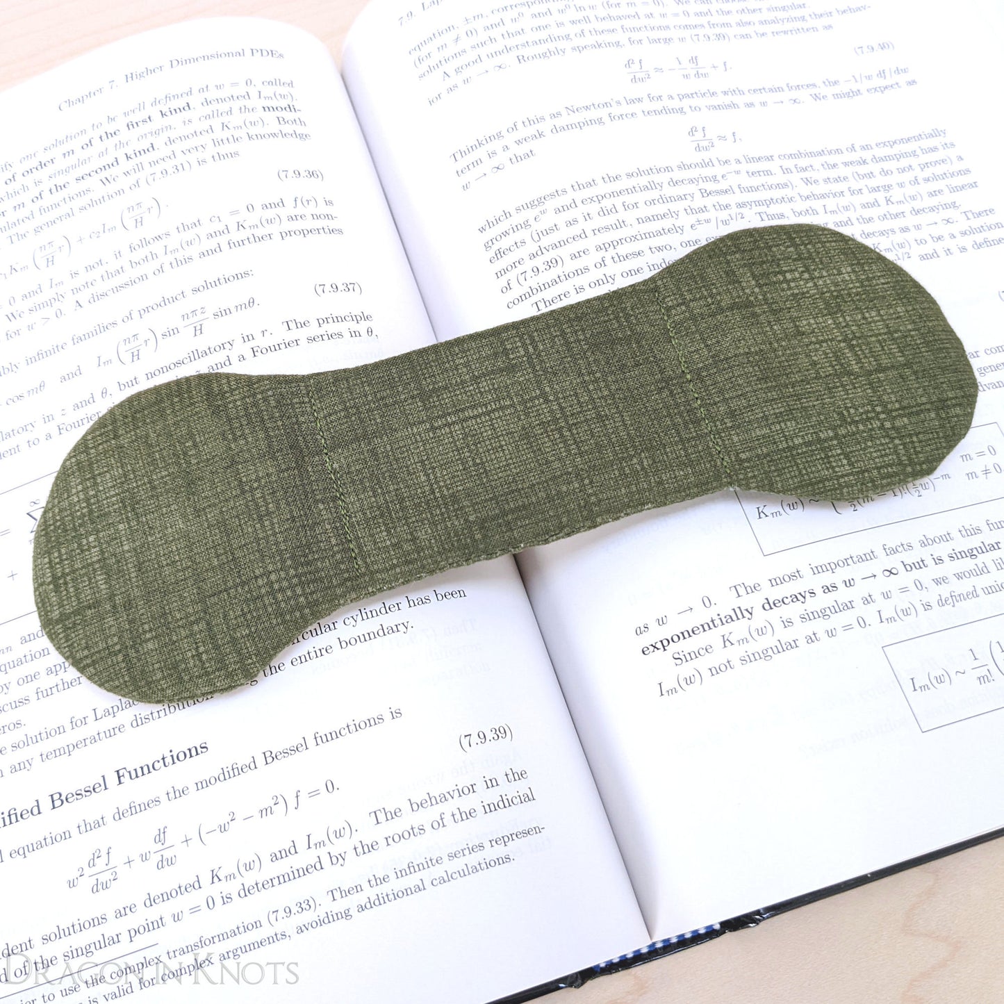 Green Book Weight Page Holder - Dragon in Knots