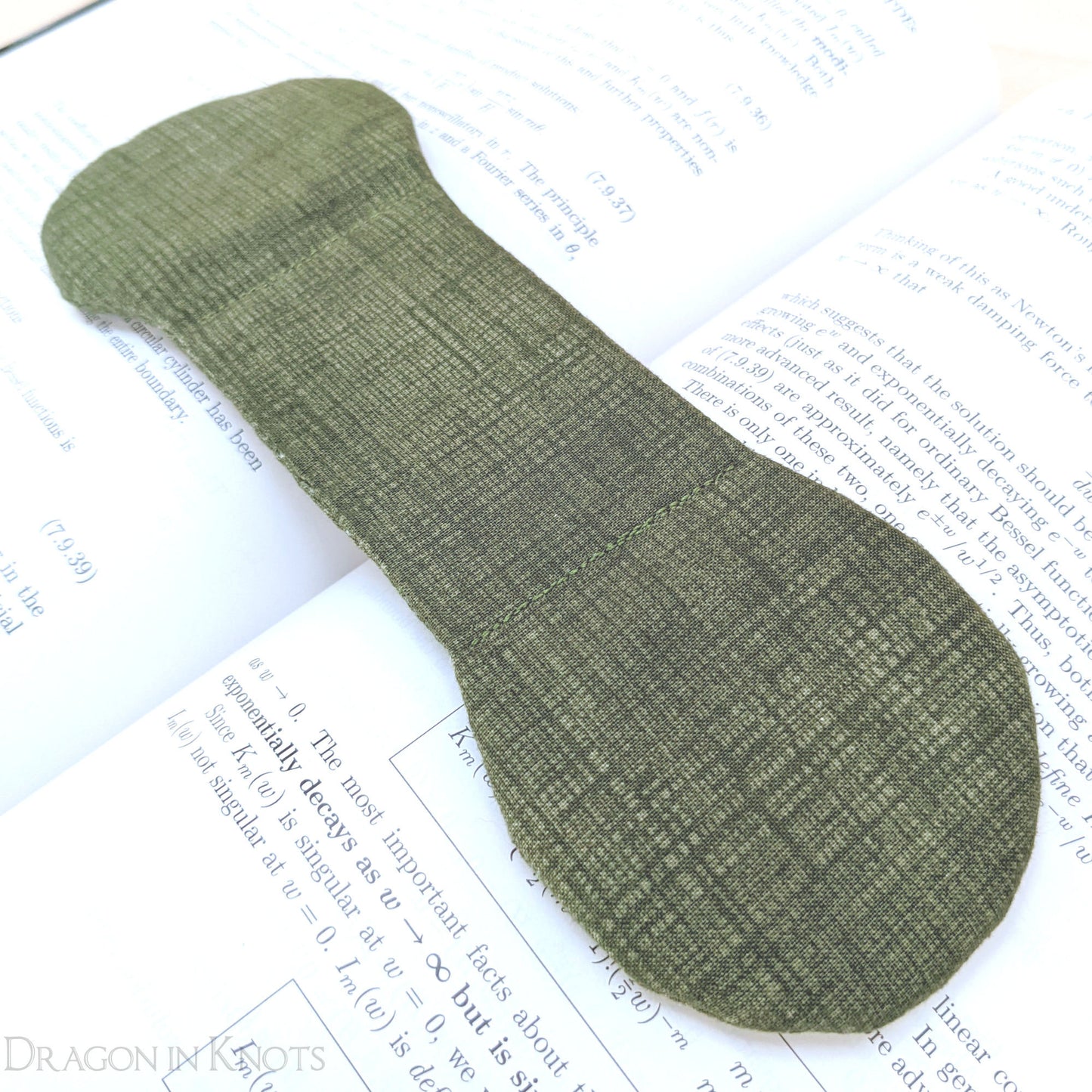 Green Book Weight Page Holder - Dragon in Knots