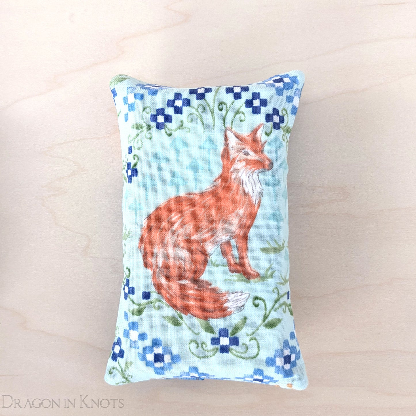 Fox and Bunny Pocket Tissue Holder - Dragon in Knots handmade