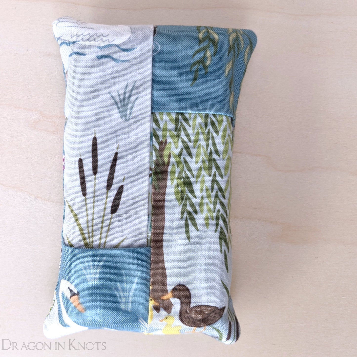 Otter Pocket Tissue Case - Dragon in Knots handmade
