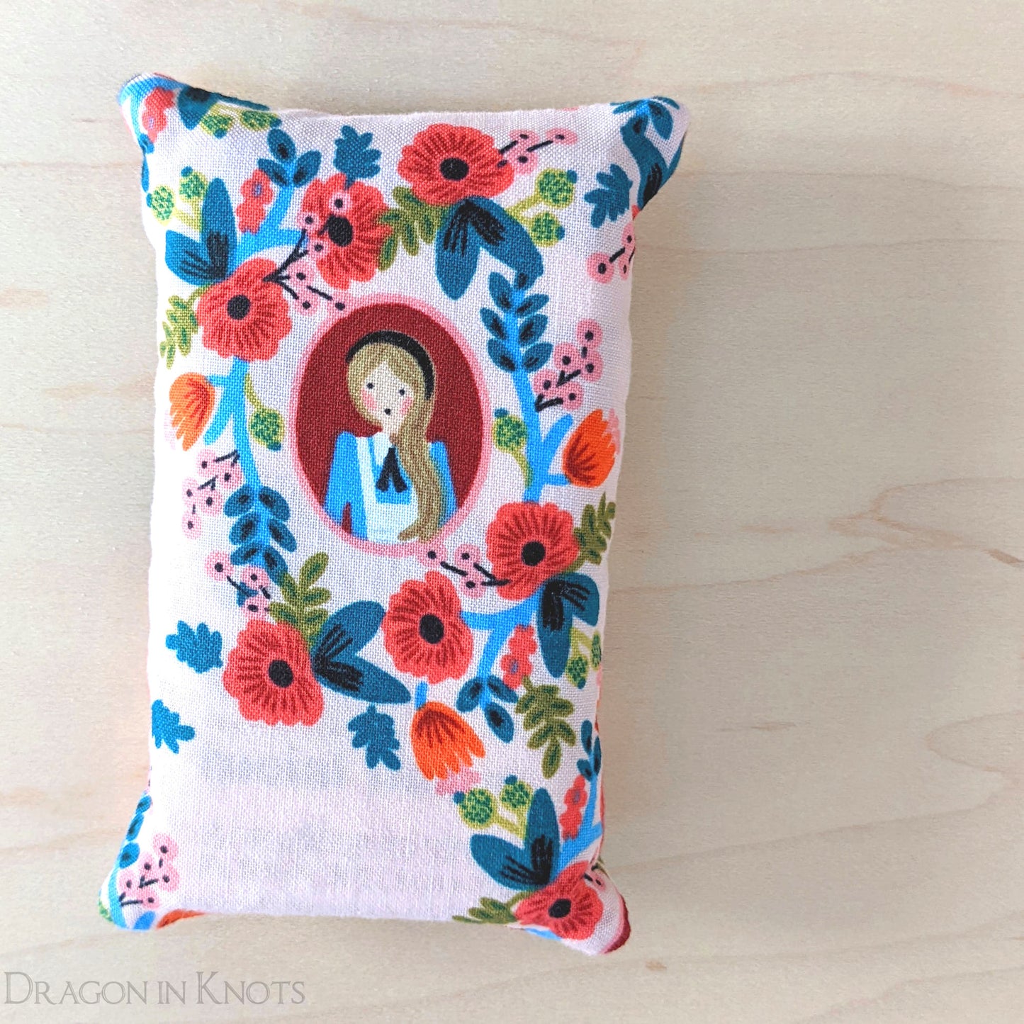 Pink Wonderland Pocket Tissue Cover - Dragon in Knots handmade