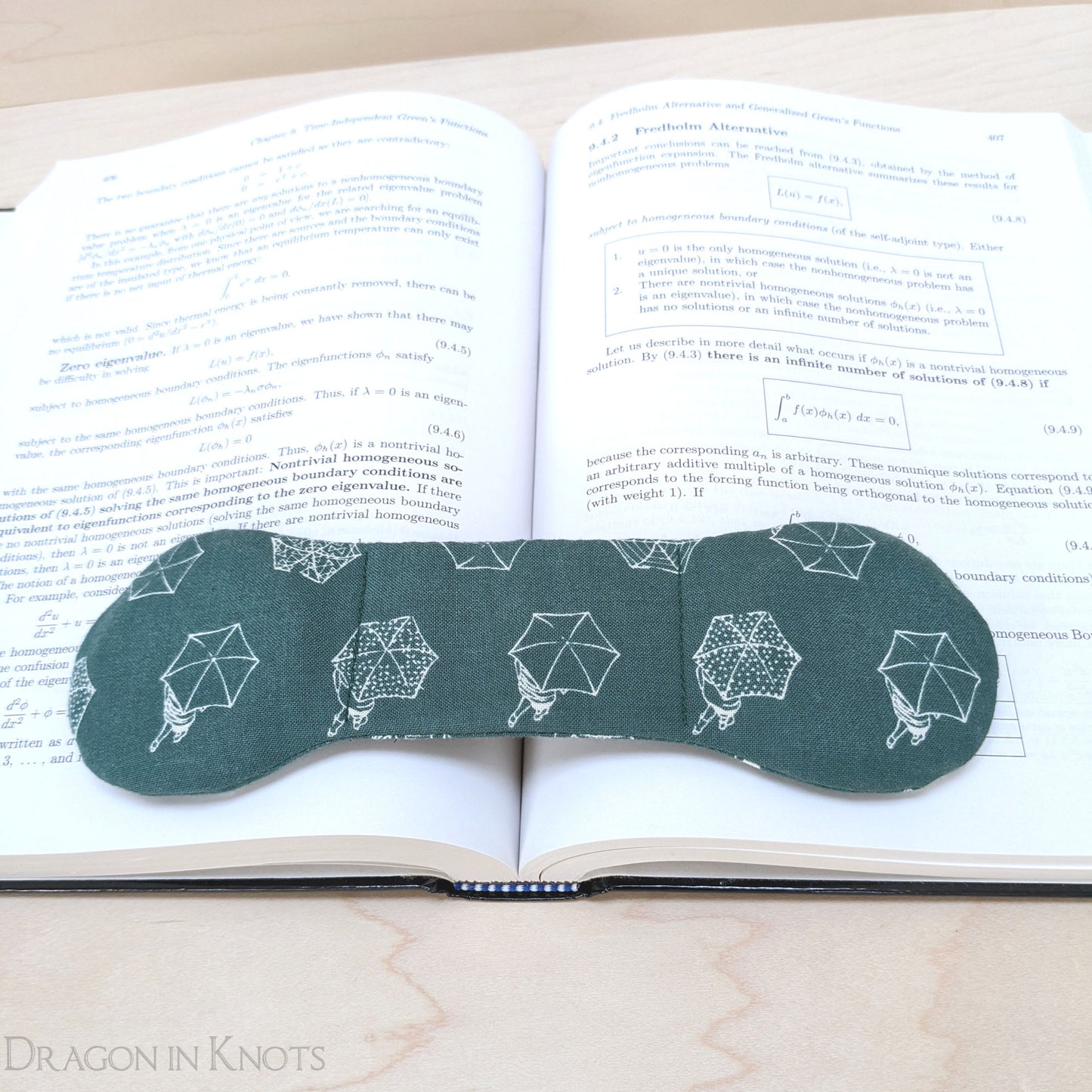 Rainy Day Book Weight - Weighted Bookmark - Dragon in Knots