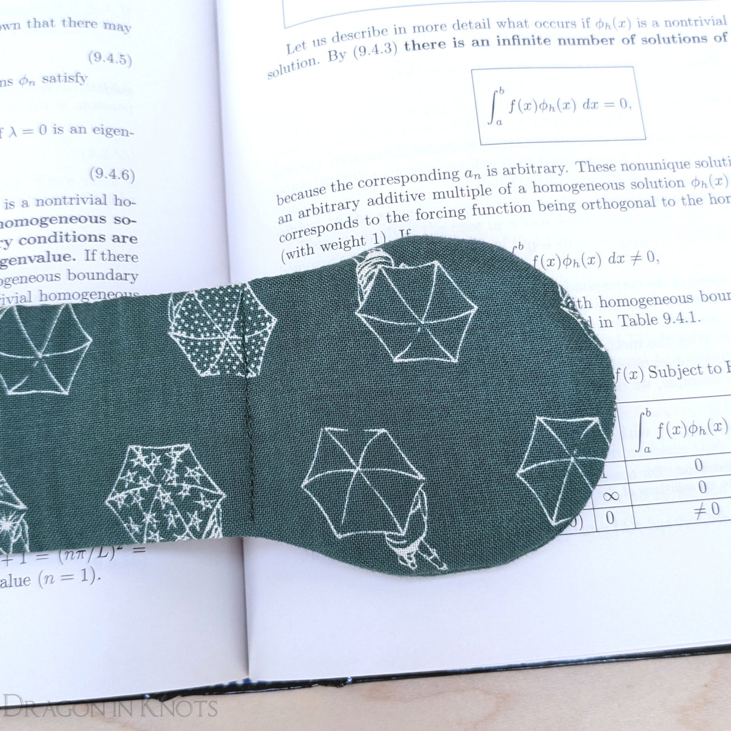 Rainy Day Book Weight - Weighted Bookmark - Dragon in Knots