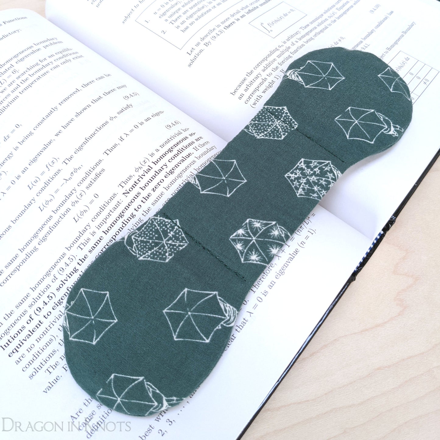 Rainy Day Book Weight - Weighted Bookmark - Dragon in Knots