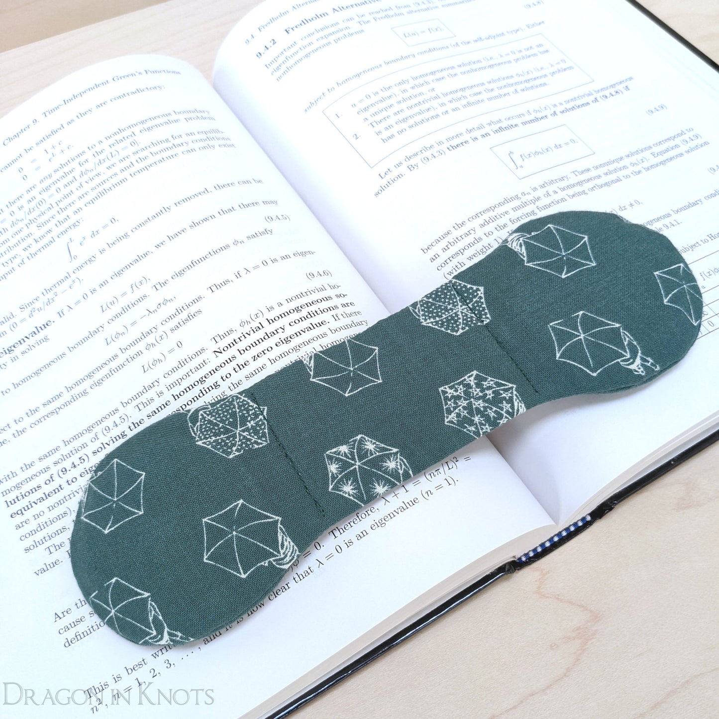 Rainy Day Book Weight - Weighted Bookmark - Dragon in Knots