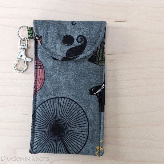 Take Flight - Tall Pouch for Lip Gloss or Pocket Knife - Dragon in Knots