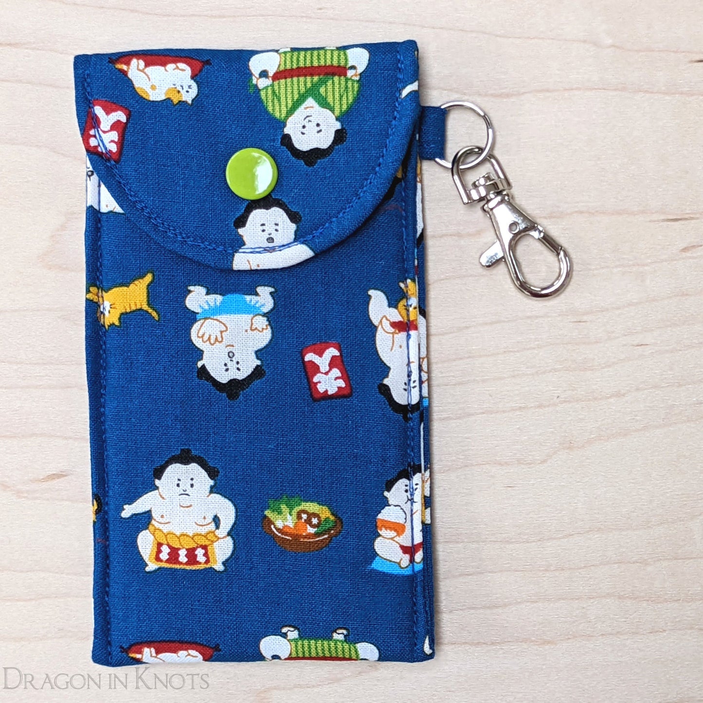 A Sumo Wrestler and his Cats - Tall Lip Gloss Holder - Dragon in Knots