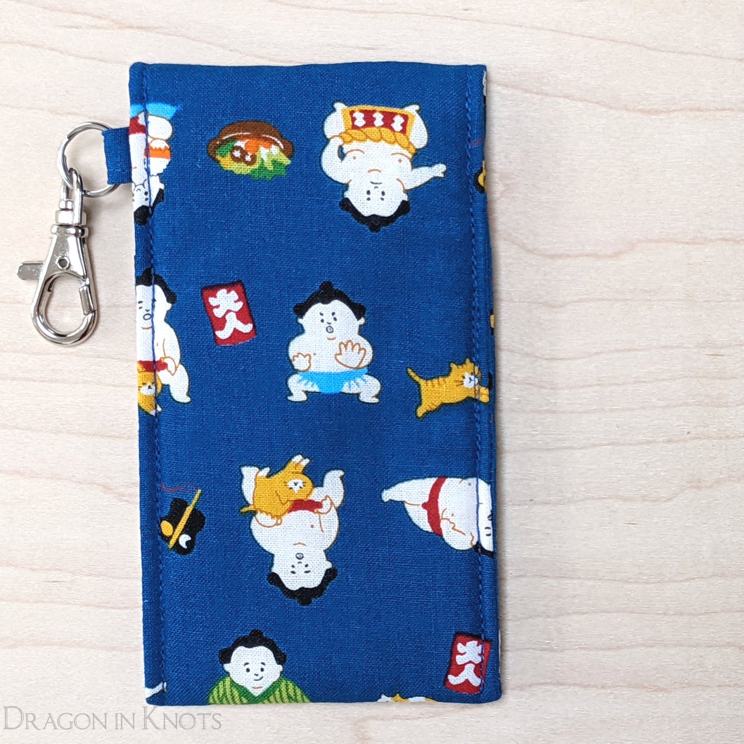 A Sumo Wrestler and his Cats - Tall Lip Gloss Holder - Dragon in Knots