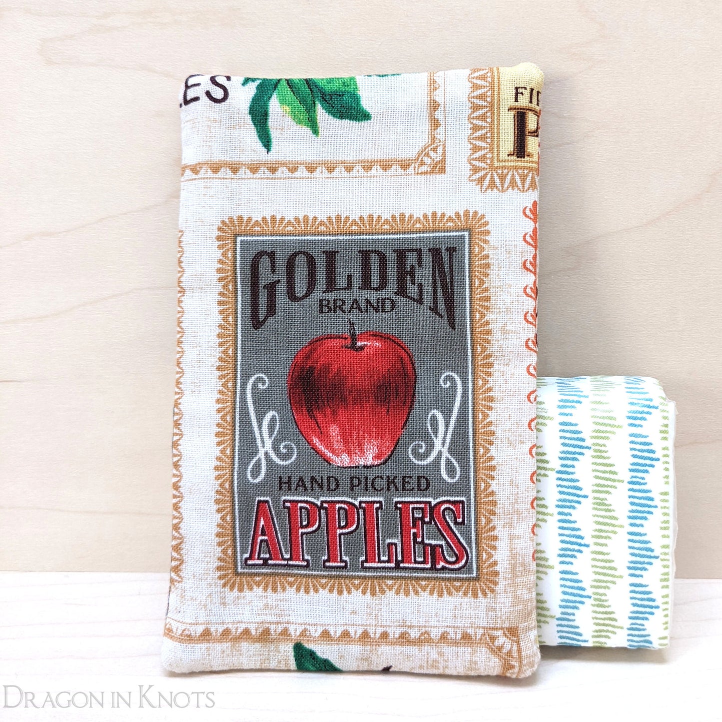 Golden Apples Travel Tissue Holder - Dragon in Knots handmade